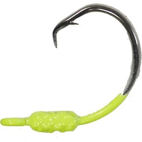 Yellowtail Snapper Weighted Circle Hook Jig - (Chartreuse) 4/0 Hook - 1/32 oz - 25 Pack