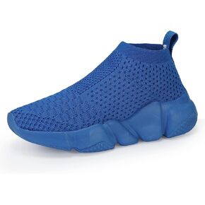 Casbeam Men's Running Knit Comfortable Lightweight Breathable Casual Sports Shoes Lace-Up Sock Shoes Fashion Sneakers Walking Shoes All Black Size US 11