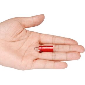 LIGHTFE MINI01 سلسلة مفاتيح صغيرة بمصباح يدوي خفيف وصغير ومشرق (Mini01-Red)