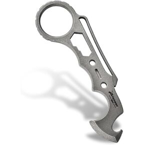 Hamans EDC Pry Bar Multi Tool Titanium EDC Crowbar Prybar Gear with Bottle Opener Wrench Crowbar Screwdriver Clip Function