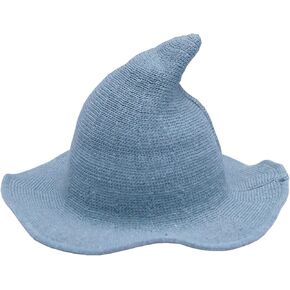 URFUN Kid's Wool Witch Hat Wide Brim Spire Knitted Cap for Halloween Party Decor