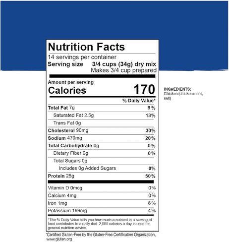 Mountain House Freeze Dried Diced Chicken #10 Can Hunting, Survival, Camping, Backpacking Food Backed by a 30-Year Perfect Taste Survival and Emergency Food Gluten Free 6 Cans Per Case in Saudi Arabia