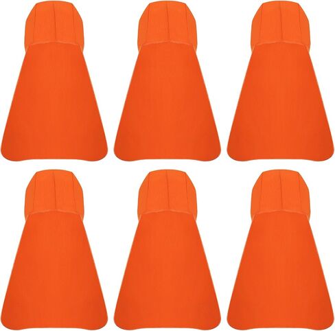 PATIKIL Hard Hat Sun Shade, 6 Pack Sun Protection Neck Shade Cooling Skull Cap Fishing Hats Neck Protector for Hiking Riding Outdoor, Orange in Saudi Arabia