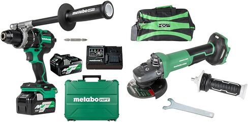 مجموعة أدوات الحفر المطرقة اللاسلكية Metabo HPT 36V MultiVolt™ مقاس ½ بوصة | 1400 رطل. ماكس عزم الدوران | التحكم في القوة التفاعلية | محول تيار متردد اختياري | DV36DC in Saudi Arabia