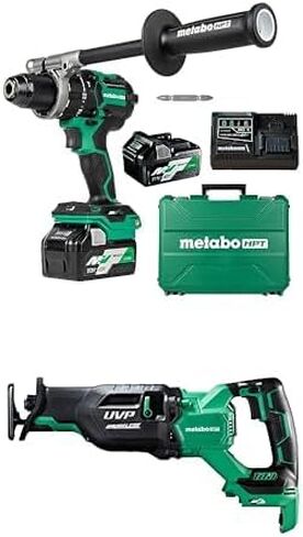 مجموعة أدوات الحفر المطرقة اللاسلكية Metabo HPT 36V MultiVolt™ مقاس ½ بوصة | 1400 رطل. ماكس عزم الدوران | التحكم في القوة التفاعلية | محول تيار متردد اختياري | DV36DC in Saudi Arabia