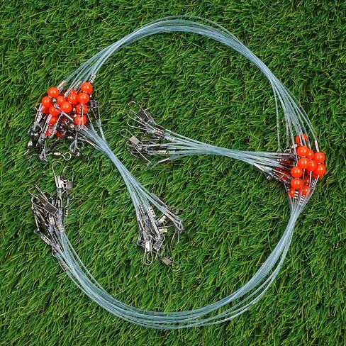 Fishing Leaders Saltwater Tackle Surf Fishing Rigs with Swivel Snaps High Strength Nylon Wire Leader Fishing Bottom Rigs Saltwater Fishing Gear Equipment in Saudi Arabia