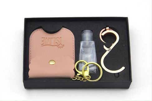 Gift Box with PU Leather, Door Opener, Hand Sanitizer Holder, Travel Refillable Bottle in Saudi Arabia