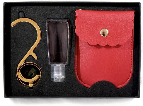 Gift Box with PU Leather, Door Opener, Hand Sanitizer Holder, Travel Refillable Bottle in Saudi Arabia