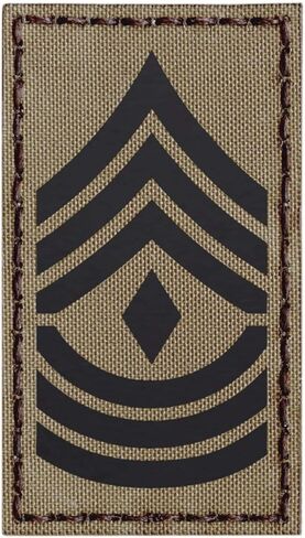 IR Tan الرقيب الأول 1SG E-8 رتبة 2x3.5 الجيش الأمريكي الأول ماستر المعنويات التكتيكية هوك التصحيح in Kuwait