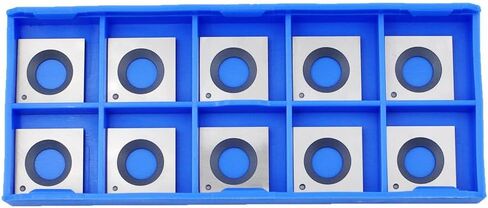 CDBP 14mm Square Straight Carbide Inserts for woodturning, 14×14×2.0mm Replacement Cutter Knives for Woodworking Fits Spiral, Helical Planer Cutter, Head Wood, Lathe, Turning Tools, 10pcs in Kuwait
