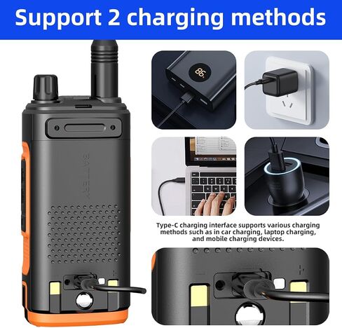 UV-5R Upgrade Ham Radio Long Range Two Way Radio UV-17R Walkie Talkies for Adults Waterproof Dual Band USB Charger 999 Channels VOX with Earpiece,Flashlight Li-ion Battery in Saudi Arabia