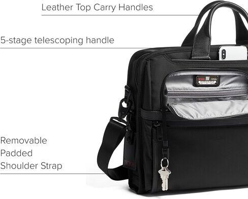 TUMI - حقيبة كمبيوتر محمول صغيرة الحجم Alpha 3 ذات شاشة كبيرة - حقيبة كمبيوتر مقاس 17 بوصة للرجال والنساء in Kuwait