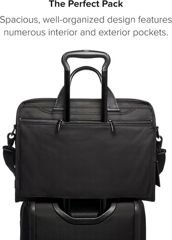 TUMI - حقيبة كمبيوتر محمول صغيرة الحجم Alpha 3 ذات شاشة كبيرة - حقيبة كمبيوتر مقاس 17 بوصة للرجال والنساء in Kuwait