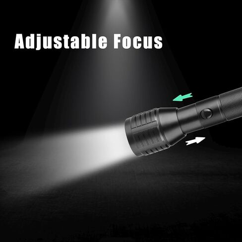 4 D-cell Flashlight Battery Powered(Batteries not included), 3 Modes & Zoomable, Ultra Bright Big Flashlights in Saudi Arabia