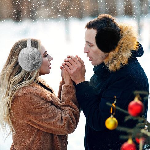 MADHOLLY 2 Pack Adjustable Faux Fur Earmuffs- Soft Warm Ear Muffs for Winter Women Men in Kuwait