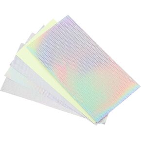 PATIKIL Assorted Reflective Fishing Lure Stickers, 20Pcs Adhesive Holographic Luminous Lure Making Sticker Crafts DIY Film Flash Lure Tape for Fishing Lure Making Metal Baits