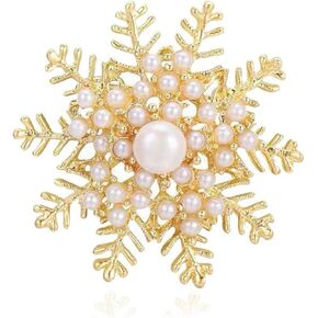 Delicate Pearl Crystal Brooch Pins for Women Girls Dance Balls Wedding Bridal Jewelry