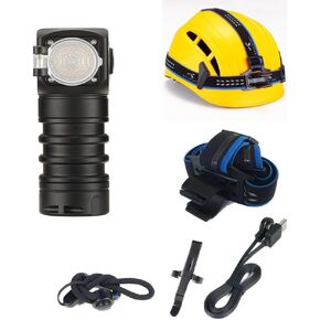 SKILHUNT Headlamp Flashlight -1000 Lumen, FloodLight H04 RC Mini Hi CRI, Compact EDC Waterproof LED Headlight for Outdoor Camping Tactical Emergency Hands-free (H04 RC Mini High CRI + Battery)
