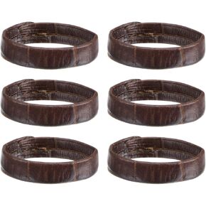 uxcell PU Leather Loops Replacement, Retaining Ring Keeper for Watch Bands