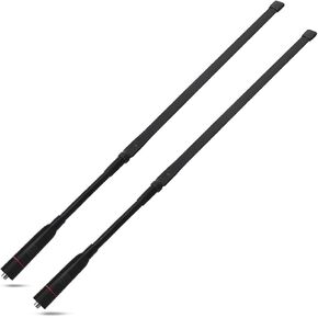 TWAYRDIO Dual Band SMA Female Antenna 18.7 inch Foldable CS Tactical Antenna 144/430MHz VHF/UHF Two Way Radio Antenna for Arcshell Kenwood TYT Baofeng UV-5R UV-82 UV-B5 GT-3 BF-F8HP UV-5RA (2 Pack)