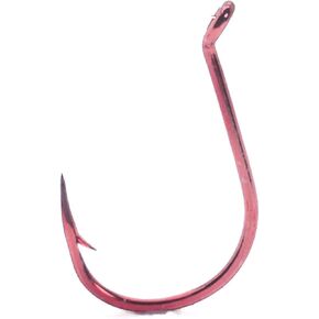 Mustad Ultra Point KVD Double Wide Gap Dropshot Hook (Pack of 5), Red, Size 2/0
