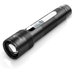 WARSUN LED Flashlight, Magnetic Flashlight Super Bright, Tactical Flashlight with Cob Sidelight,1200LM, 5 Modes, High Powered Zoomable Small Flashlight for Camping, Emergency, Home, Outdoor