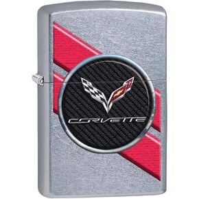 Zippo Lighter: Chevrolet Corvette Insignia - Street Chrome 80274