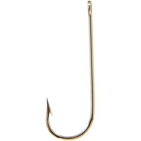 Mustad Classic Extra Fine Wire Point Bent In Aberdeen Hook (Pack of 8), Gold, 2/0
