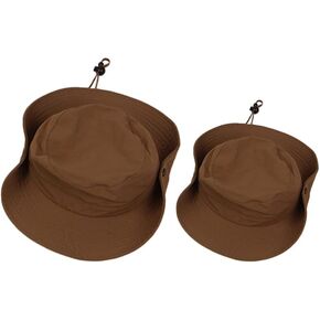 2PCS Family Matching Summer Beach Sun Hat Wide Brim Parent-Child Cap for Women Men Boys Girls