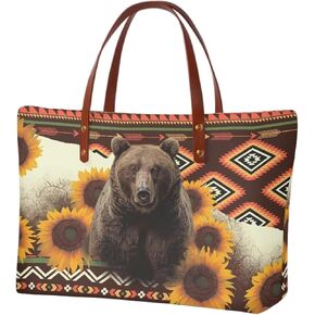 Sannovo African Tribal Ethnic Print Women Tote Shoulder Bags Casual Handbag