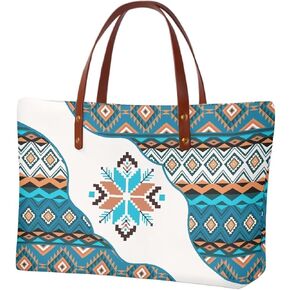 Sannovo African Tribal Ethnic Print Women Tote Shoulder Bags Casual Handbag in Kuwait