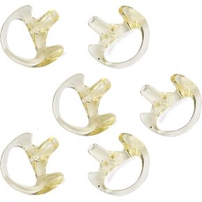 Silicone Earmold Ear pier Replacement Earmold Earbud Earplug for Motorola Kenwood Two-Way Radio Law Enforcement Earpiece Air Acoustic Coil Tube Audio Kits (Large Size 3Pairs)