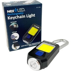 NextLED NT-6788 USB C Rechargeable Flashlight, Mini Keychain Hat Light, 400 LM, Spot/Flood Light 2 in 1, 5 Modes, Aluminum Body, Pocket Flashlight, EDC Key chain Light, LED Hard Hat Lights Clip on