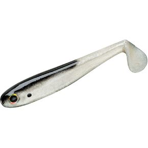 Yum Money Minnow Original Soft Plastic Minnow Swim-Bait Paddle-Tail Fishing Lure, Pearl/Black Back, 5'