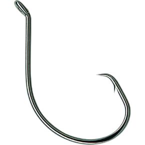 Mustad Demon Perfect Circle, Up Eye, in-Line 1X Fine Wire - Black Nickel-Size 4/0 - Pack of 7
