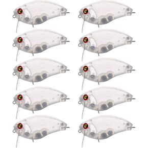 20pcs Lures Crankbait Blanks,Unpainted Fishing Lures Blank Minnow Crankbaits Hard Bait Bodies Set 6.8cm 13.2g
