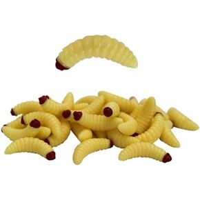 OriGlam 50pcs Soft Plastic Worms Lures, Bass Fishing Lure Baits, Bass Fishing Worms, Worm Fishing Lure for Saltwater Freshwater