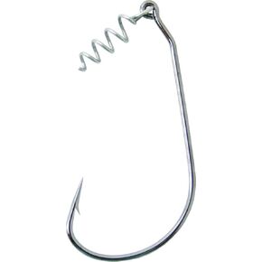 Mustad UltraPoint Impact Soft Plastics Wide Gap 28-Degree Bend Hook with Spring Keeper (Pack of 5)
