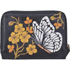 Anna by Anuschka Women's Hand-Painted Genuine Leather Organizer Wallet