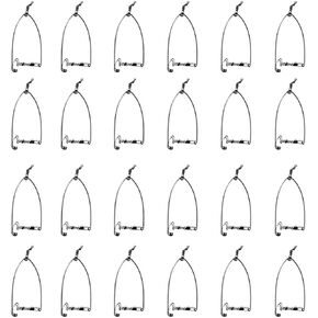24 pcs Automatic Fishing Device Lazy Person Fish Hooks Ice Fishing Bait Traps Camping Automatic Fishing Device Speed Spring Actuated Fishing Hook
