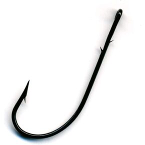 Eagle Claw Lazer Sharp L095XBLG-3/0 Sproat 2 Slices Worm Hook, 8 Piece (Black)