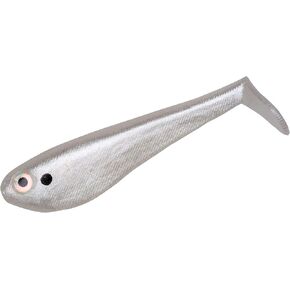Yum Money Minnow Original Soft Plastic Minnow Swim-Bait Paddle-Tail Fishing Lure, Pearl, 3.5'