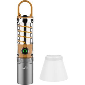 VLU Flashlight, Tactical Flashlights High Lumens, Rechargeable 1000 Lumens LED Flashlight with 5 Modes, Waterproof Focus Zoomable Flashlights for Home, Outdoor, Camping, Emergency, Gift for Men Women