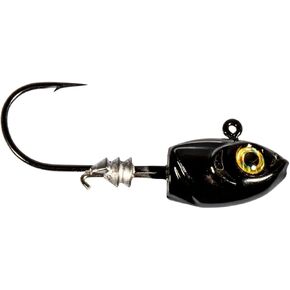 Z-Man MSH116-02PK4 Micro Shad HeadZ 1/16 oz, Black, 4 Pack