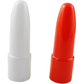 LQ Industrial 4PCS Flashlight Diffuser Caps 2 White and 2 Red 9cm/3.54in Plastic Wear Resistant Flashlight Signal Wand Small Straight Flashlight Soft Light Candle Mode for Flashlights with LED