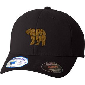 Custom Flexfit Hats for Men & Women Papa Bear Embroidery Dad Hat Baseball Cap