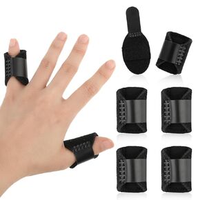 5PCS Trigger Finger Splints, Thumb Finger Brace for Trigger Finger Knuckle Immobilization Pain Relief Finger Support Fits Index Middle Ring Pinky Fingers