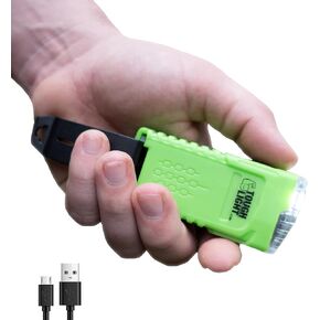 USB Rechargeable LED Emergency Flashlight for Home Power Failure, Waterproof, Small, High Powered for Camping, Hurricanes, Long Lasting with 2 Year Warranty. Has Red and Spot Light.