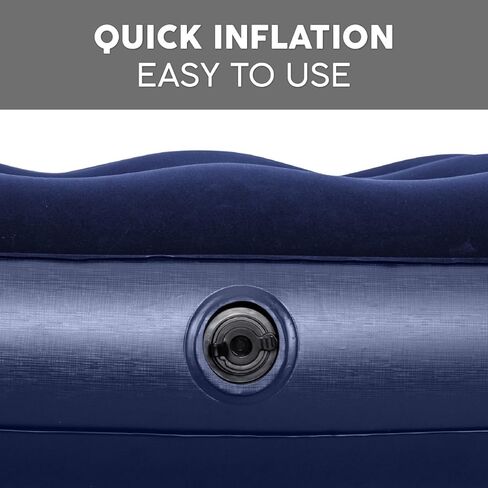 Bestway Pavillo Single Size Air Bed | Inflatable Outdoor, Indoor Airbed for Camping, Quick Inflation Air Mattress, Blue in Kuwait
