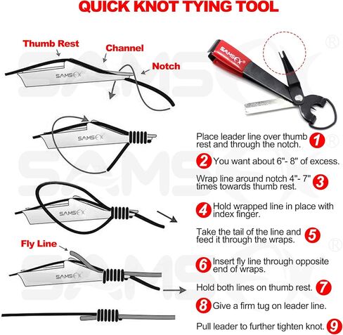 SAMSFX كماشة صيد من الألومنيوم للمياه المالحة مع غمد مموه ومقابض مطاطية غير قابلة للانزلاق، قاطعات كربيد التنجستن، أدوات إزالة الخطاف الدائري المقسم، معدات صيد الأسماك (كماشة بمقبض أخضر + أداة عقدة سريعة) in Kuwait